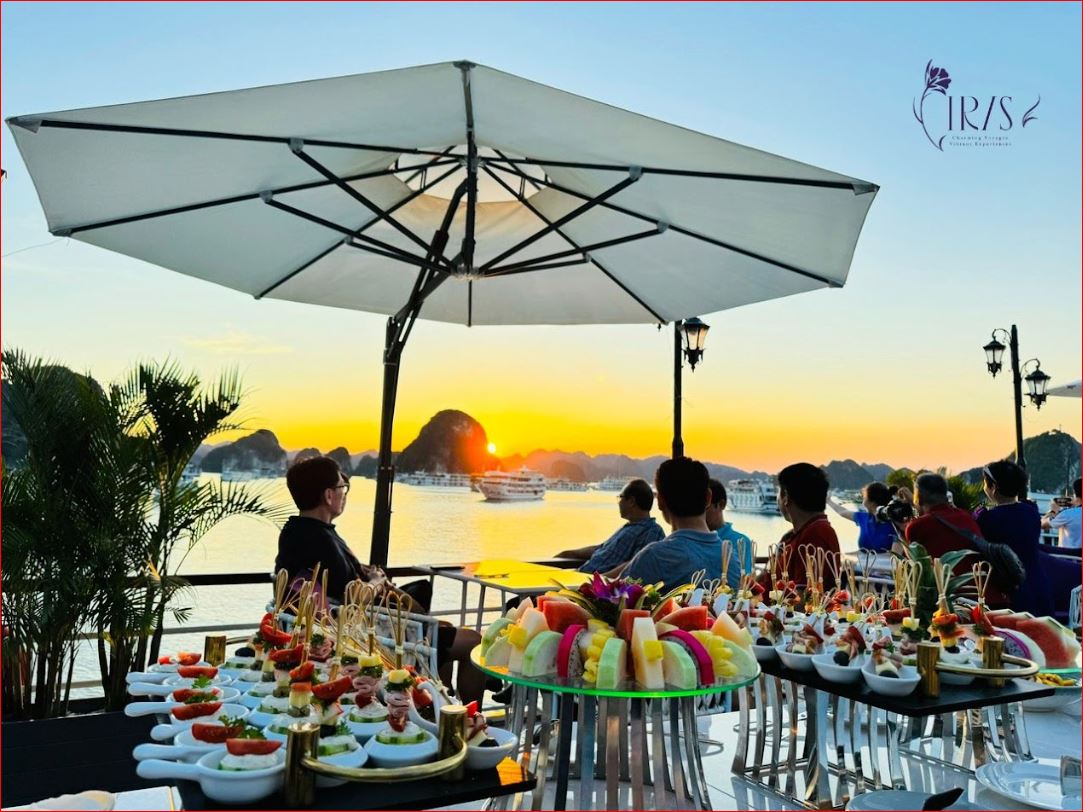 Iris Halong Bay Luxury 8-Hour Cruise: Canapé & Live Music