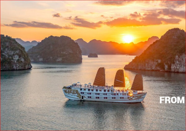 Indochina Sails: 4.5 Star Luxury Pioneer Ha Long Bay Cruise