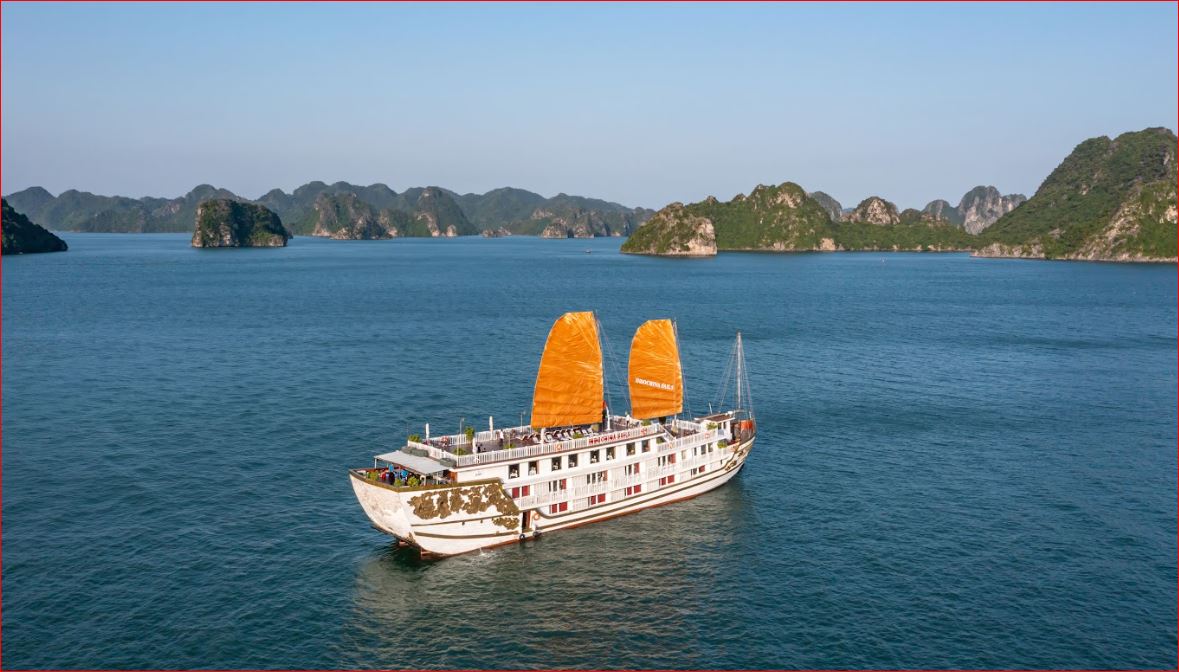 Indochina Sails: 4 Star Luxury Pioneer Ha Long Bay Cruise