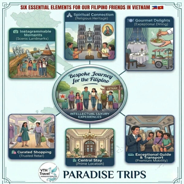 Bespoke Vietnam travel roadmap for Filipino families and groups.