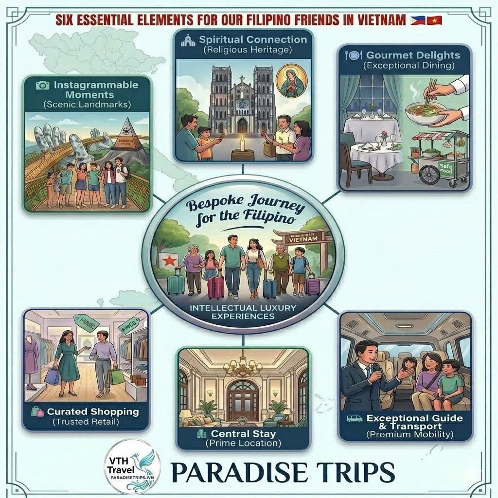 Bespoke Vietnam travel roadmap for Filipino families and groups.