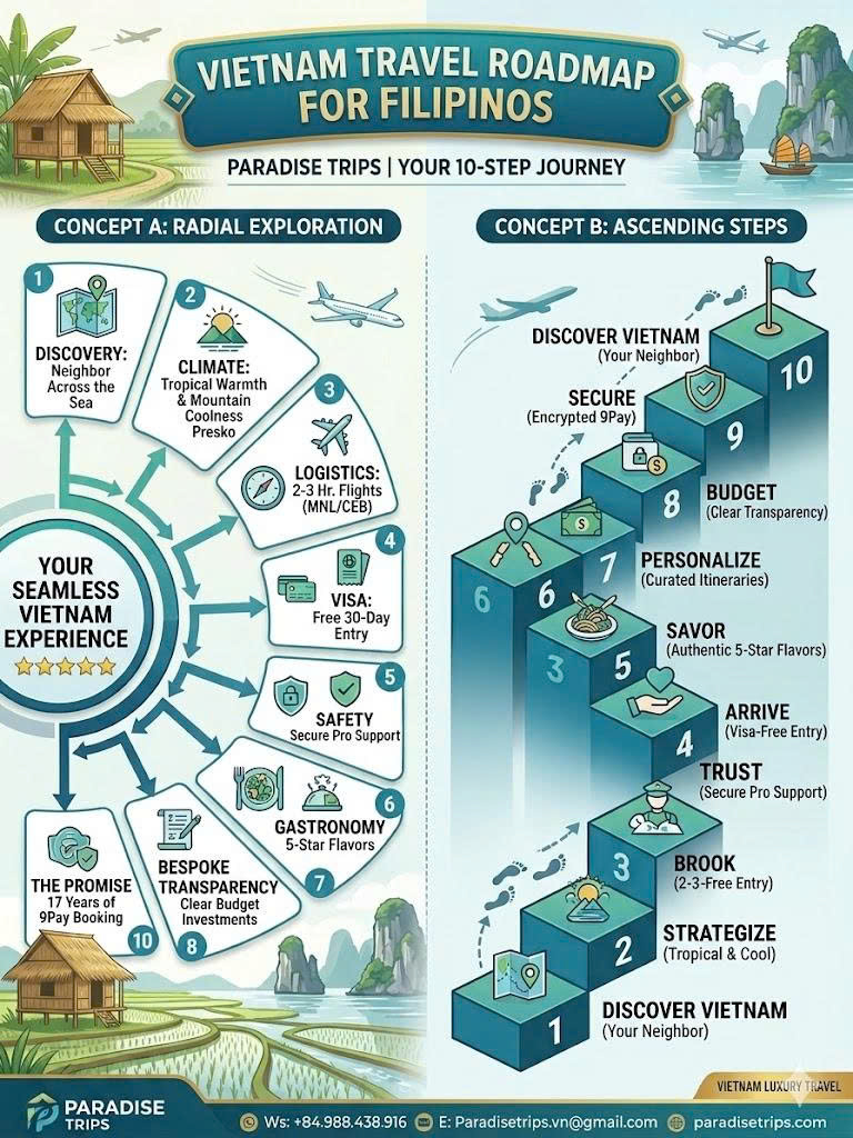 Vietnam Travel Roadmap for Filipinos: 10-Step Bespoke Journey by Paradise Trips